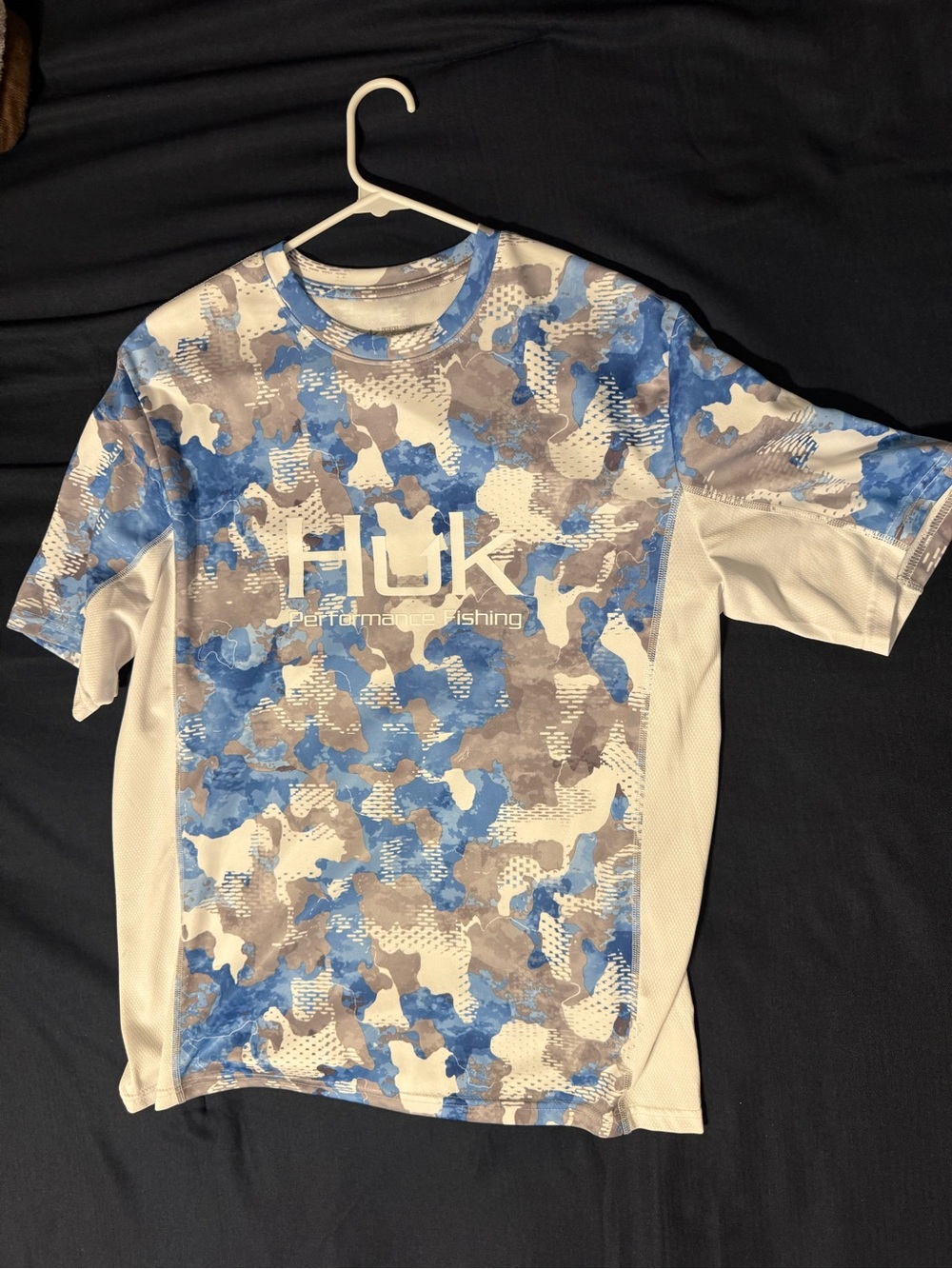 Huk Performance Fishing Shirt - Blue Camo